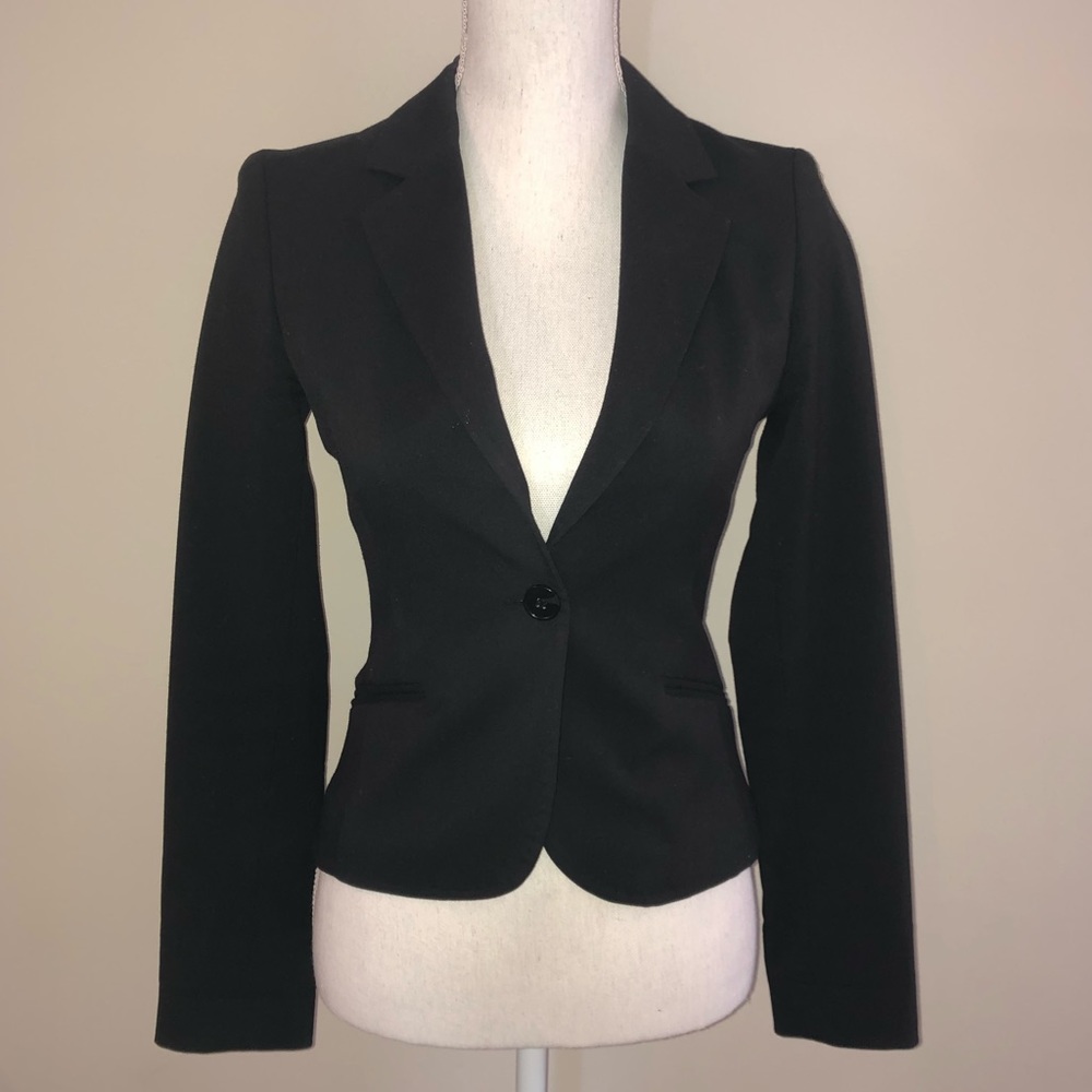 H&M - black fitted blazer jacket